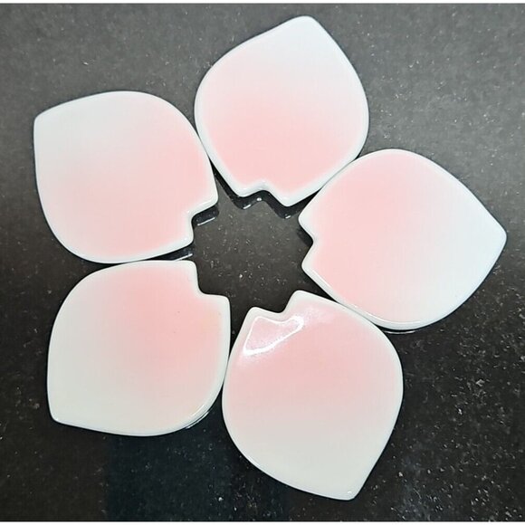 Japanese Chopstick Rest Set 5 Pink Cherry Blossom Sakura Suna Koransha Arita - Picture 1 of 9